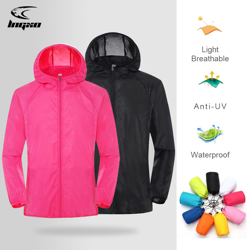 Outdoor Sport Windbreaker - Chaqueta de senderismo impermeable para hombre