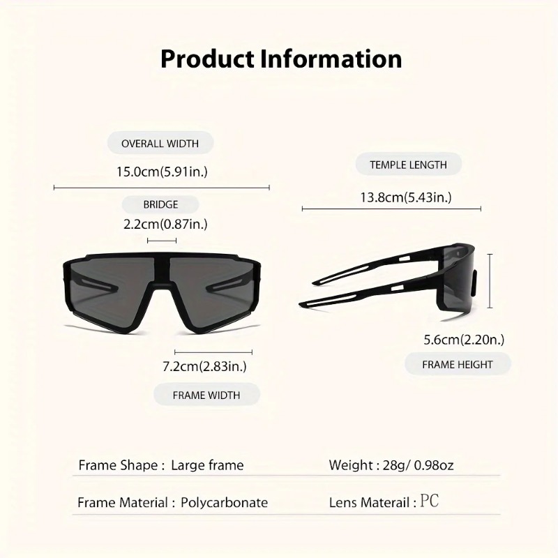 2 pares de gafas de sol de cic - Outdoor Sport Activity reseña y precio