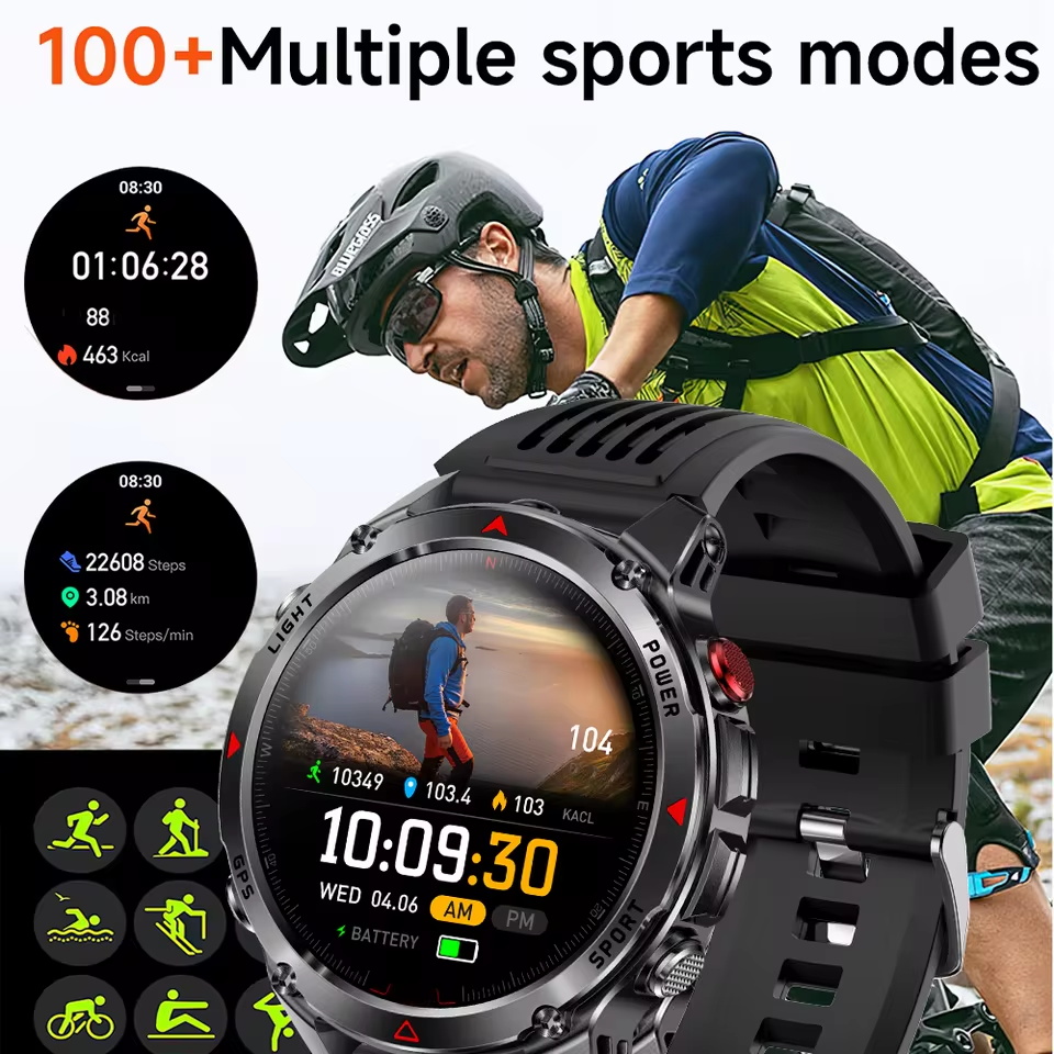 Reloj inteligente militar con  - Definition Of Outdoor Sport reseña y precio