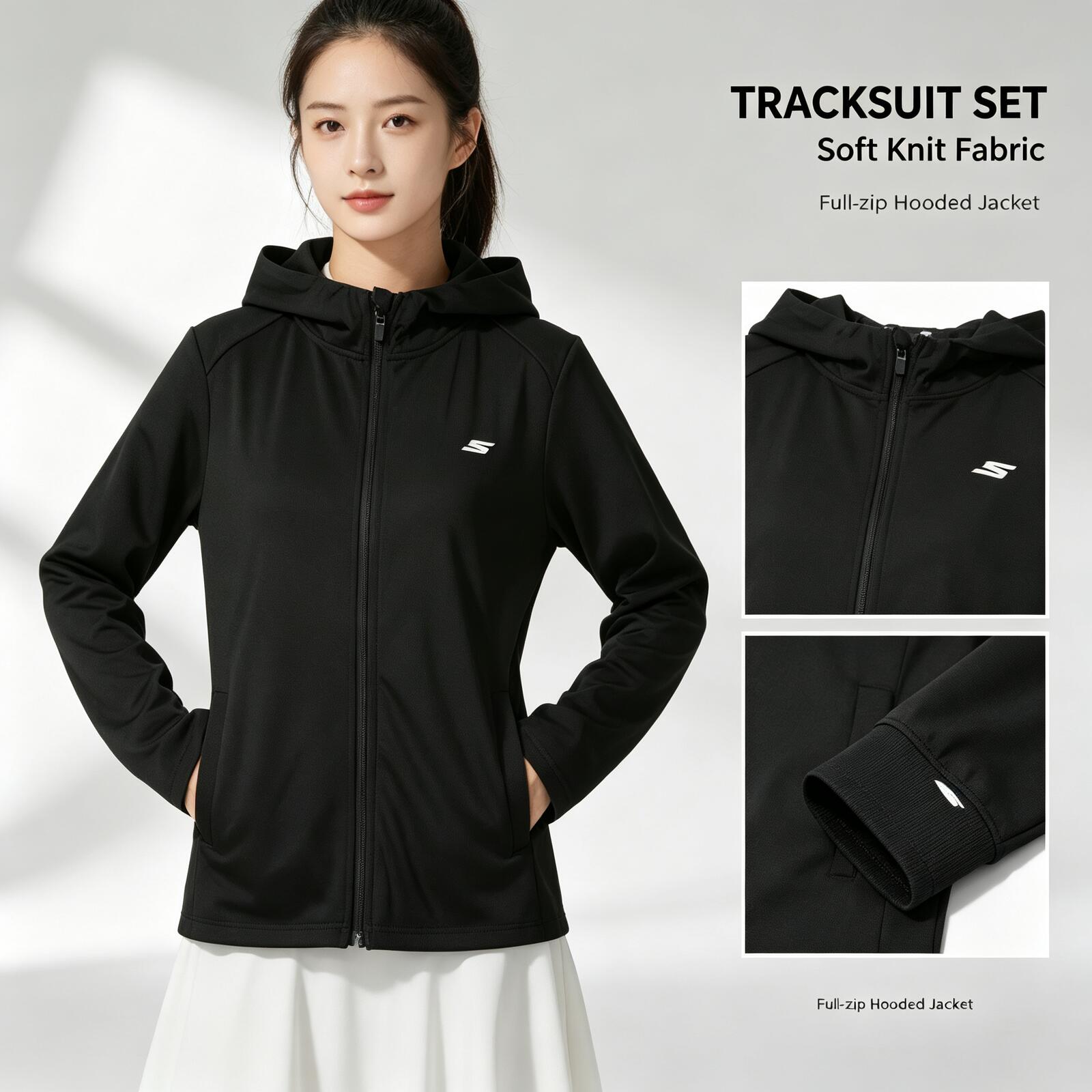 SKECHERS Chaqueta con capucha  - Outdoor Sport Jacket Women'S reseña y precio
